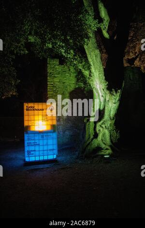 Plymouth, Großbritannien. 30. November 2019. "Beleuchten Licht Festival" läuft vom 28. November bis 1. Dezember im Royal William Yard, Plymouth, mit zusätzlichen Installationen im Barbican und Mount Edgecombe. Credit: Julian Kemp/Alamy Stockfoto