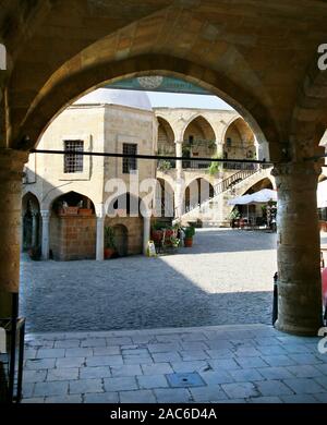 Büyük Han (Grosse Herberge) - frühere Karawanserei, Nikosia/Lefkosia, Türkische Republik Nordzypern Stockfoto