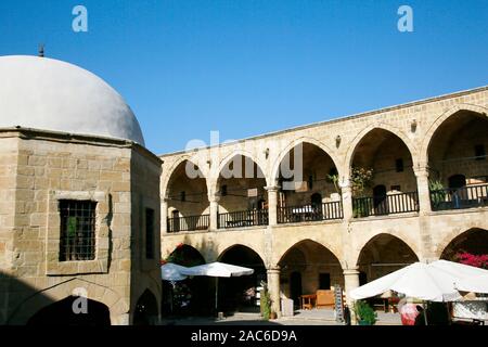 Büyük Han (Grosse Herberge) - frühere Karawanserei, Nikosia/Lefkosia, Türkische Republik Nordzypern Stockfoto