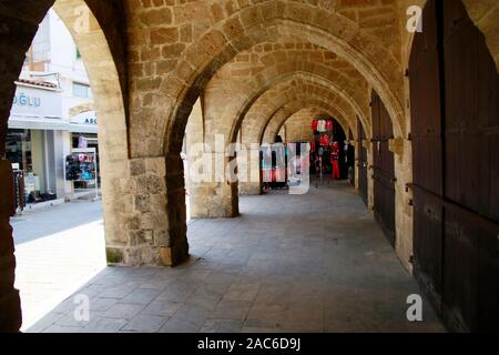 Büyük Han (Grosse Herberge) - frühere Karawanserei, Nikosia/Lefkosia, Türkische Republik Nordzypern Stockfoto