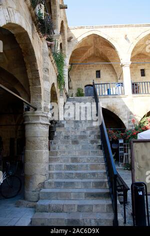 Büyük Han (Grosse Herberge) - frühere Karawanserei, Nikosia/Lefkosia, Türkische Republik Nordzypern Stockfoto