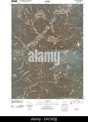 USGS TOPO Karte Pennsylvania PA Penfield 20100615 TM Wiederherstellung Stockfoto