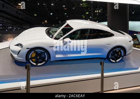 Deutschland, Frankfurt, 20. September 2019: Taycan Turbo S, IAA Stockfoto