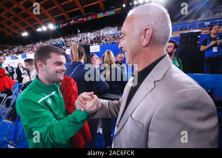 Tokio, Japan. 30 Nov, 2019. Pioline Lionel (FRA) Trampolin: 34 Abb. Trampolin Turn-WM Tokio 2019 an Ariake Gymnastik Center in Tokio, Japan. Credit: Sho Tamura/LBA SPORT/Alamy leben Nachrichten Stockfoto