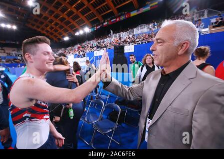 Tokio, Japan. 30 Nov, 2019. Pioline Lionel (FRA) Trampolin: 34 Abb. Trampolin Turn-WM Tokio 2019 an Ariake Gymnastik Center in Tokio, Japan. Credit: Sho Tamura/LBA SPORT/Alamy leben Nachrichten Stockfoto