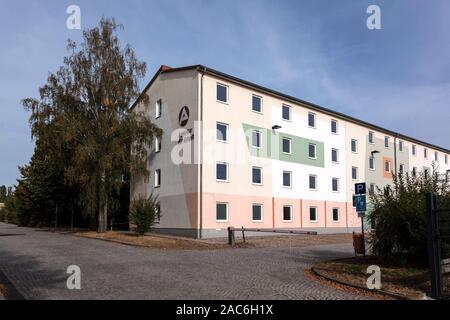 Die ehemalige Agentur für Arbeit in Eisenach ist nun leer Stockfoto