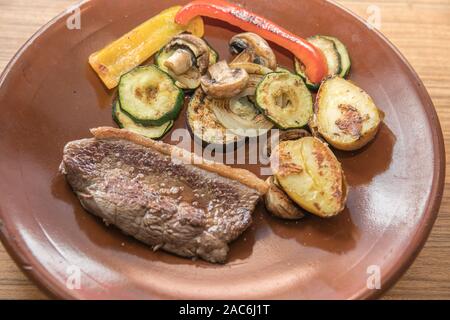 Chilenische Mahlzeit in den chilenischen Restaurant in Polen. Stockfoto