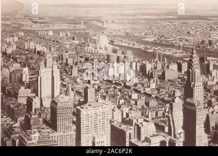 1930er Jahre New York - Blick auf New York vom Empire State Building Stockfoto