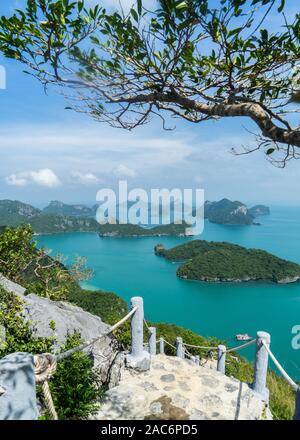 Schöne Aussicht über eine der schönsten Nationalparks in Thailand Stockfoto