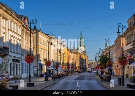 Polen, Warschau, morgen auf der Nowy Swiat - Neue Welt Straße, Teil der königlichen Route Stockfoto