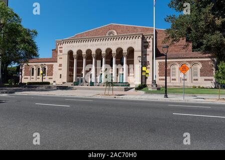 Sacramento, CA, USA - 11. August 2019. Fassade des Memorial Auditorium, 1927 innaugurated und engagierte als Denkmal und Hommage an die Cit Stockfoto