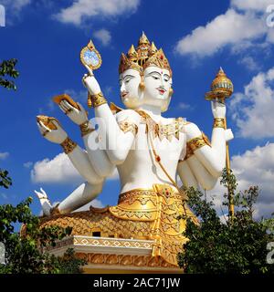 Buddha mit 4 Köpfe, Asien, Thailand, Chachoengsao Stadt, Brahma, Stockfoto