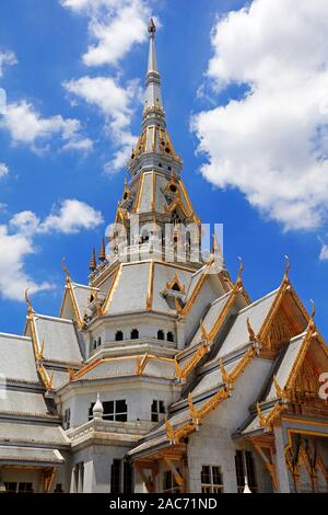 Der Tempel Wat Sothon Wararam Worawihan in Chachoengsao, Thailand Stockfoto