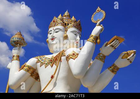 Buddha mit 4 Köpfe, Asien, Thailand, Chachoengsao Stadt, Brahma Stockfoto