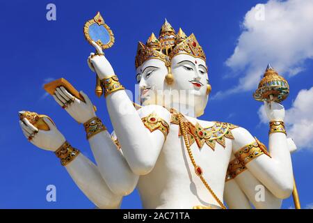 Buddha mit 4 Köpfe, Asien, Thailand, Chachoengsao Stadt, Brahma Stockfoto