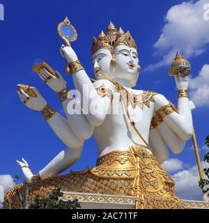 Buddha mit 4 Köpfe, Asien, Thailand, Chachoengsao Stadt, Brahma Stockfoto