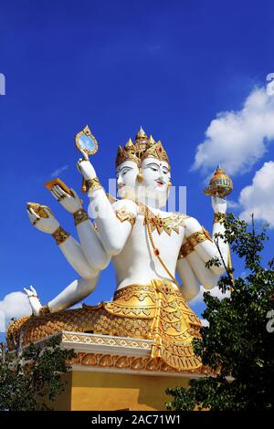 Buddha mit 4 Köpfe, Asien, Thailand, Chachoengsao Stadt, Brahma Stockfoto