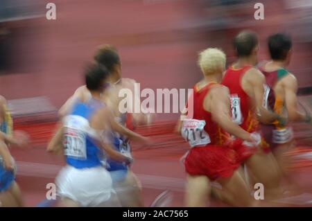 Olympiastadion München Deutschland 6.8.2002, Europäische Leichtathletik WM, Läufer Stockfoto