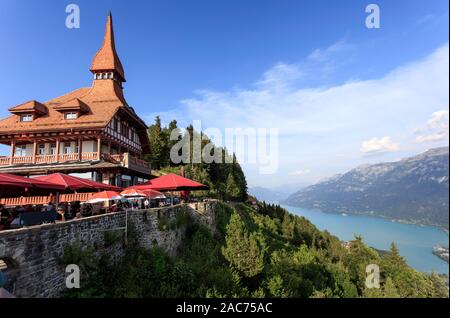 Harder Kulm Restaurant, Interlaken, Schweiz Stockfoto