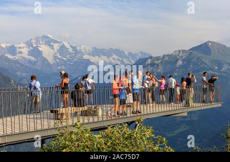 Harder Kulm Observation Deck, Interlaken, Schweiz Stockfoto