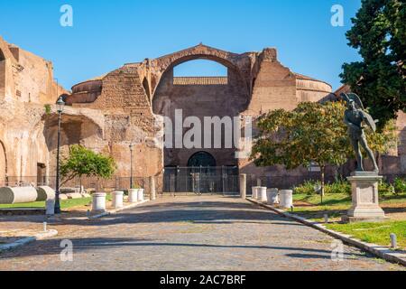 Bäder von Diocletian waren die größten der Kaiserlichen öffentlichen Bädern im antiken Rom. Museum. Stockfoto