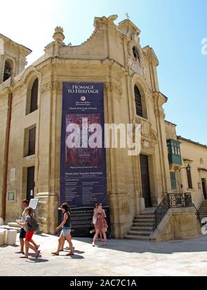 Kirche Unserer Lieben Frau vom Sieg, Valletta, Malta, Mittelmeer, Europa Stockfoto