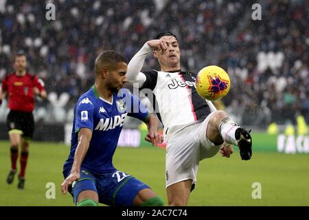 Turin, Italien. 01 Dez, 2019. Fußball, Meisterschaft Serie ATIM 2019-20 JUVENTUS VS SASSUOLO 2-2 im Bild: CR7 CRISTIANO RONALDO Credit: Unabhängige Fotoagentur/Alamy leben Nachrichten Stockfoto