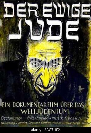 DAS EWIGE JUDE Plakat für 1940 antisemitischen Nazi-Propagandafilm Stockfoto