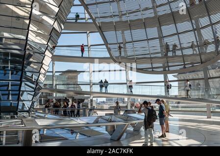 Raichstag Dome, Berlin Stockfoto