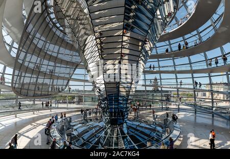 Raichstag Dome, Berlin Stockfoto