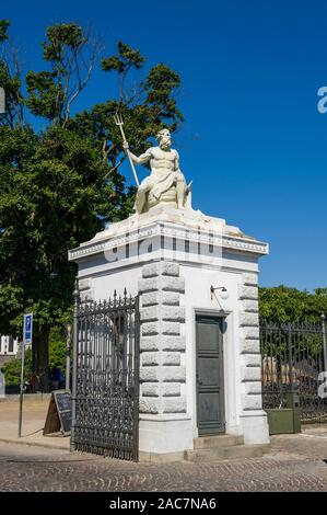 Statuen am Tor der Langelinie Park in Kopenhagen, Dänemark. Stockfoto