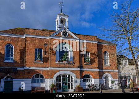 Whitchurch Rathaus, Innenstadt, Whitchurch, Hampshire, England, Großbritannien Stockfoto