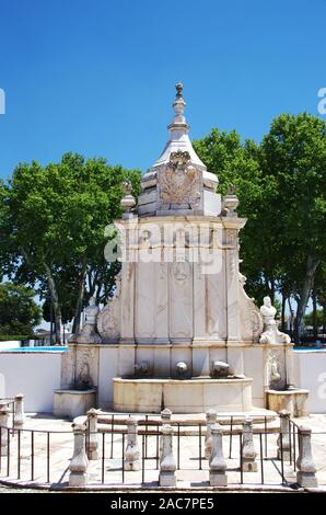 Brunnen aus Marmor in Borba City, südlich von Portugal Stockfoto
