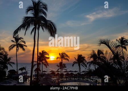 Strand, Nuevo Vallarta, Bandera Bay, Riviera Nayarit Nayarit, Mexiko Stockfoto