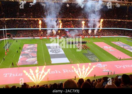 Wales vs Die Barbaren im Fürstentum Stadion, Nov 30th, 2019 Stockfoto