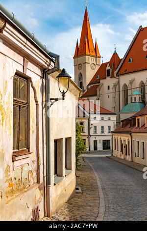 Wunderschöne historische Stadt Znojmo in der Tschechischen Republik, Europa Stockfoto