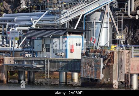 Circle K Bergs öl Hafen in Nacka, Stockholm, Schweden Stockfoto