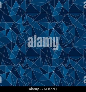 Hellblau Muster. Nahtlose dreieckige Vorlage. Geometrische Muster. Wiederkehrende Routine mit Dreieck formen. Nahtlose Textur für Ihr Design. Muster Stock Vektor