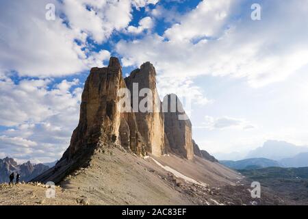 Tre Cime di Lavaredo, Provinz Südtirol, Sextner Dolomiten, Italien Stockfoto