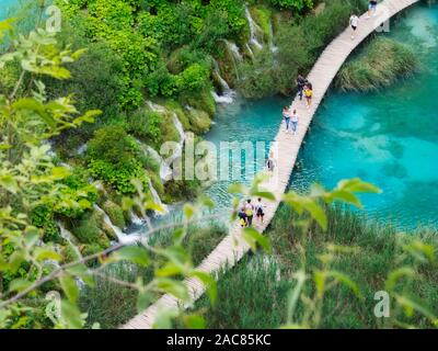 Wandern im Paradies in Kroatien Stockfoto