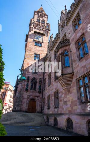 Saarbrücken, Deutschland - 31. August 2019: Rathaus in der Stadt Saarbrücken, Saarland Deutschland Stockfoto