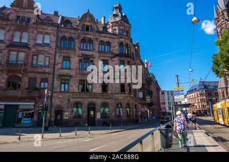 Saarbrücken, Deutschland - 31. August 2019: Stadtbild der alten historischen Stadt Saarbrücken, Saarland Deutschland Stockfoto