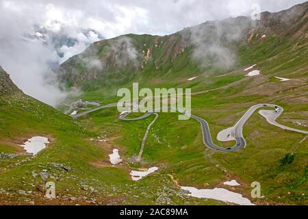 Großglockner Hochalpenstraße im Nationalpark Hohe Tauern Stockfoto