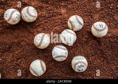 Details und Buchungsmöglichkeit las costuras de Pelota de beisbol. Acciones durante El Encuentro de Beisbol entre Algodoneros vs Naranjeros. Liga Mexicana del Pacifico 1 Dic 2019 2019 2020. (© Foto: LuisGutierrez/NortePhoto.com) © Stockfoto