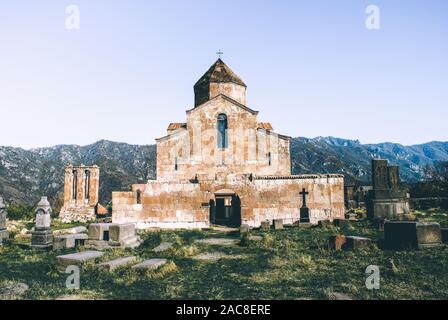 Odzun Kirche ist eine armenische Basilika gebaut um das 5. bis 7. Jahrhundert in der odzun Dorf der Provinz Lori von Armenien. Stockfoto