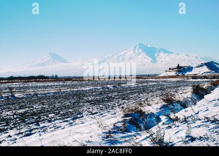 Khor Virap ist eine armenische Kloster in der Ararat in Armenien. Stockfoto