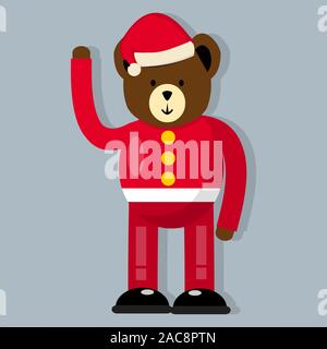 Tragen Tragen santa claus Tuch für Weihnachten Vector Illustration Stock Vektor