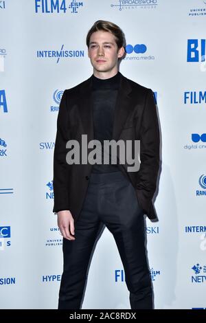 London, Großbritannien. 1. Dez 2019. Joe Alwyn besucht die 22. British Independent Film Awards am Old Billingsgate am Dezember 01, 2019 in London, England. Bild Capital/Alamy leben Nachrichten Stockfoto