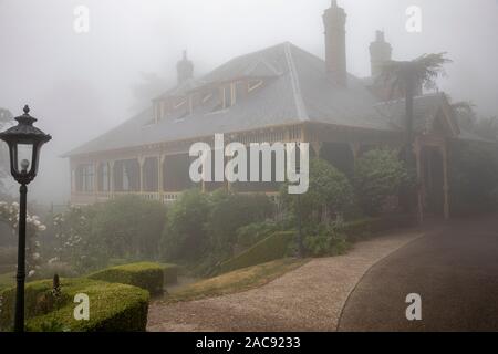 Blue Mountains Darleys Restaurant Im Lilianfels Luxushotel und Spa in Katoomba, New South Wales, Australien Stockfoto