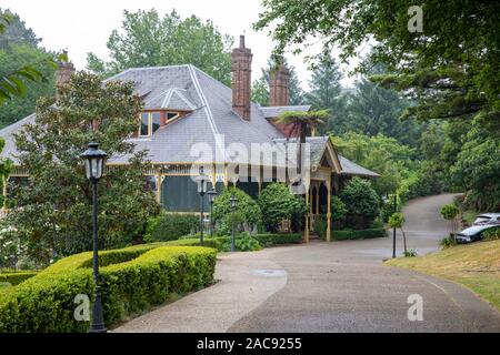 Blue Mountains, darleys Restaurant Im Lilianfels Hotel in Katoomba, New South Wales, Australien Stockfoto